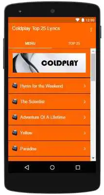 Play Coldplay Top Lyrics
