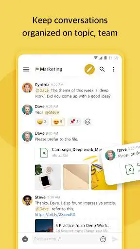 Play Collabee messenger - chat become a document  and enjoy Collabee messenger - chat become a document with UptoPlay
