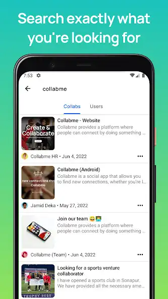 Play Collabme - find your work mate as an online game Collabme - find your work mate with UptoPlay