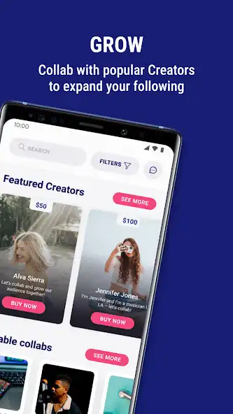 Play Collab Space: Influencer App as an online game Collab Space: Influencer App with UptoPlay