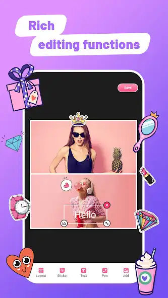 Play Collage Maker - Grid  Layout as an online game Collage Maker - Grid  Layout with UptoPlay