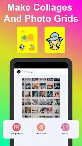 Play APK Collage Photo Grid Maker  and enjoy Collage Photo Grid Maker with UptoPlay com.spaceshine.collagephotogridmaker