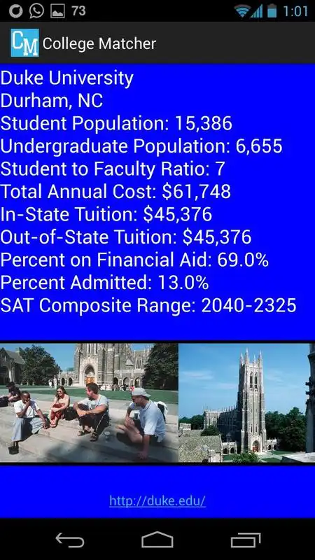 Play CollegeMatcher