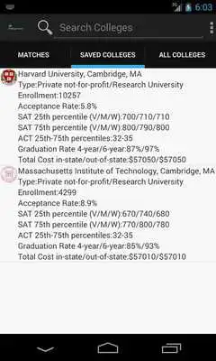 Play College Search Assistant
