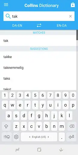 Play Collins English<>Danish Dictionary as an online game Collins English<>Danish Dictionary with UptoPlay