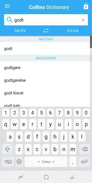 Play Collins Swedish<>Danish Dictionary