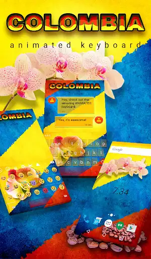 Play Colombia Animated Keyboard  and enjoy Colombia Animated Keyboard with UptoPlay