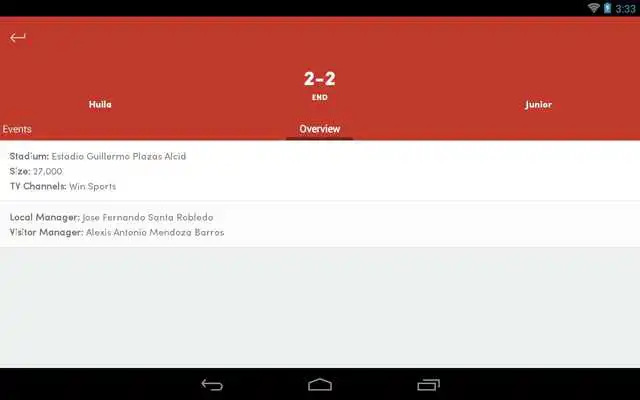 Play Colombian league live scores