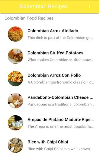 Play Colombian Recipes  and enjoy Colombian Recipes with UptoPlay