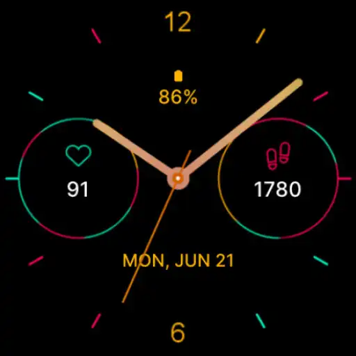 Play Color Analog Watch Face APK