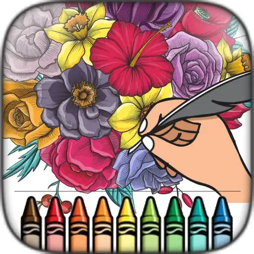 Play ColorBit Flower Coloring Book APK