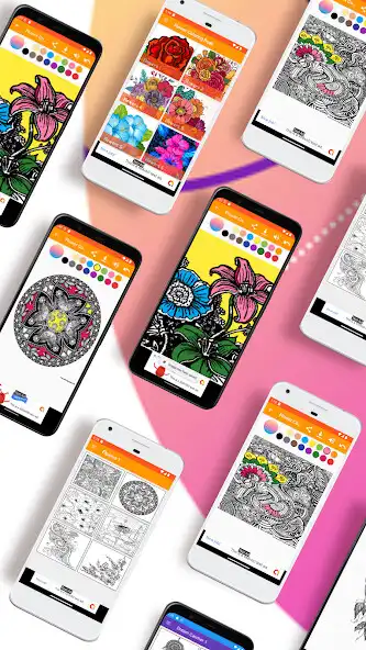Play ColorBit Flower Coloring Book  and enjoy ColorBit Flower Coloring Book with UptoPlay