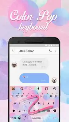 Play Color Bubble Pop Emoji Keyboard Theme