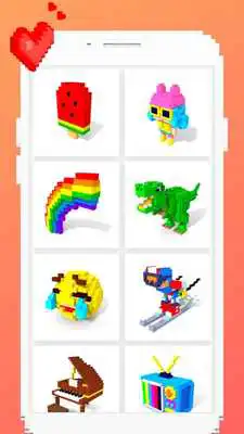 Play Color by Number 3D - Pixel Art Coloring Games