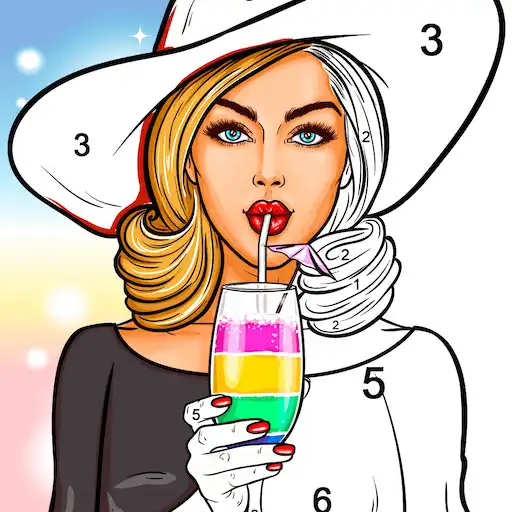 Free play online color by number coloring book APK