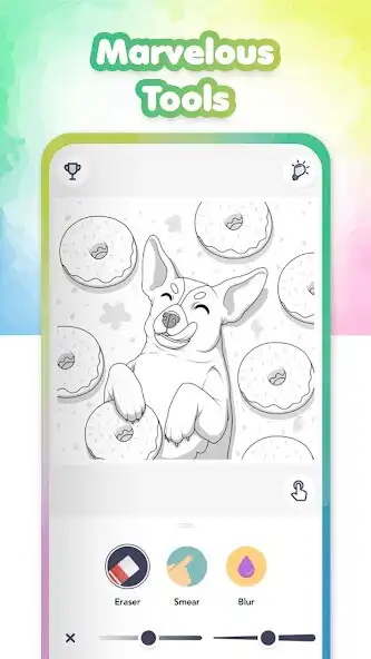 Play Color by Number Coloring Dog as an online game Color by Number Coloring Dog with UptoPlay