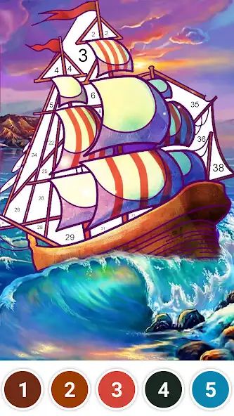 Color By Number For Adults App online game with UptoPlay