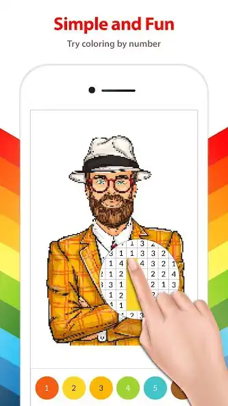 Play Color by Number for Adults as an online game Color by Number for Adults with UptoPlay