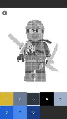 Play Color by Number - Lego Ninjago Pixel Art
