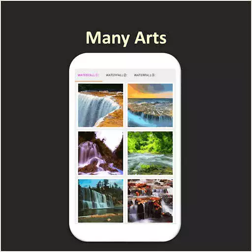 Play Color by Number - waterfall - Pixel Art  and enjoy Color by Number - waterfall - Pixel Art with UptoPlay