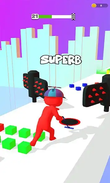 Play Color Cleaner 3D Hole Adventur as an online game Color Cleaner 3D Hole Adventur with UptoPlay