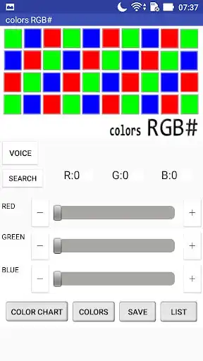 Color Codes Color Chart colors RGB# online game with UptoPlay