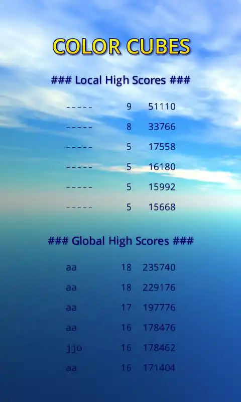 Play Color Cubes Free