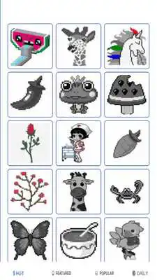 Play Colorear Coloring Book - Block Coloring by number Play Colorear Coloring Book - Block Coloring by number