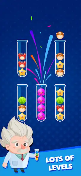 Play Colored Ball Sort Puzzle as an online game Colored Ball Sort Puzzle with UptoPlay