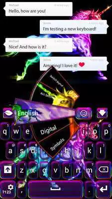 Play Colored Flame Unicorn
