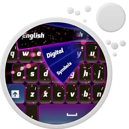 Free play online Colored Galaxy Keyboard  APK