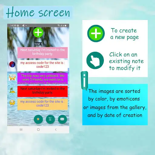 Play Colored Notepads With Images as an online game Colored Notepads With Images with UptoPlay