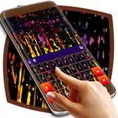 Free play online Colored Rain Keyboard Theme APK