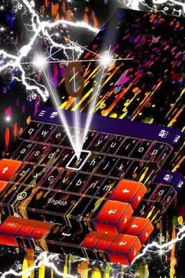 Play Colored Rain Keyboard Theme