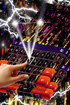 Play Colored Rain Keyboard Theme
