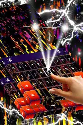 Play Colored Rain Keyboard Theme