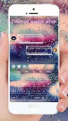 Play Colored Water Drop Keyboard Theme