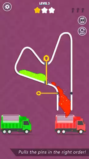 Play Color Fall - Pin Pull as an online game Color Fall - Pin Pull with UptoPlay