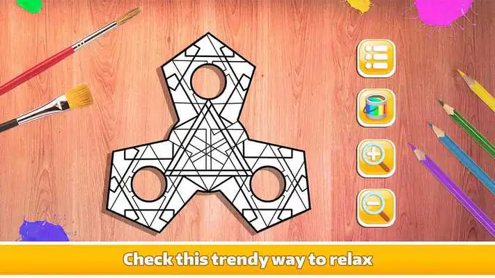 Play Color Fidget Spinner - Zen Mandala Book Play Color Fidget Spinner - Zen Mandala Book