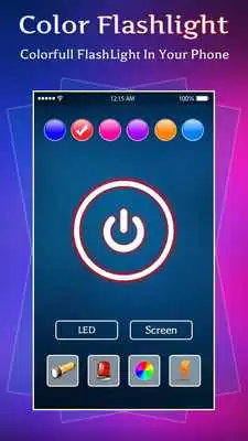 Play Color Flash Light Alert Call  SMS:Torch LED Flash