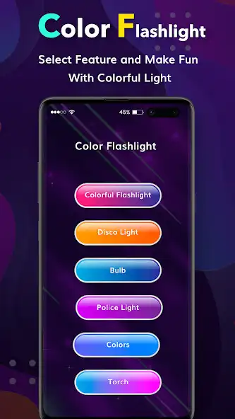 Play Color Flashlight : Color Torch as an online game Color Flashlight : Color Torch with UptoPlay