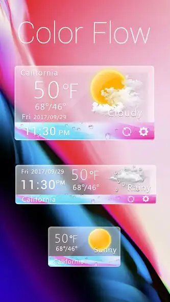 Play Color Flow GO Weather Widget Theme  and enjoy Color Flow GO Weather Widget Theme with UptoPlay