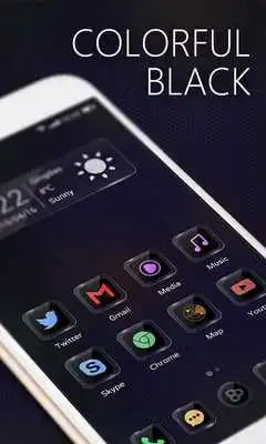 Play Colorful Black II GO Theme