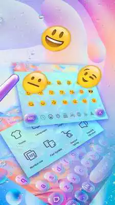 Play Colorful bubble keyboard theme