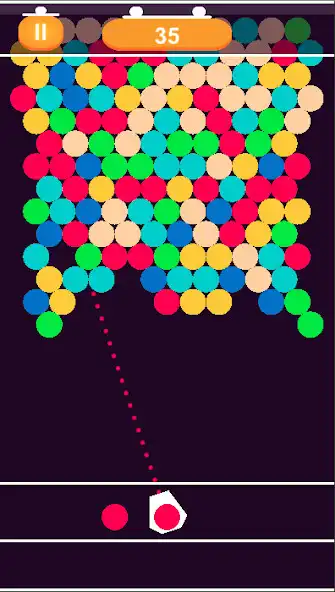 Play Colorful Bubbles Shooter as an online game Colorful Bubbles Shooter with UptoPlay