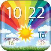 Free play online Colorful Clock Weather Widget APK Free play online Colorful Clock Weather Widget APK