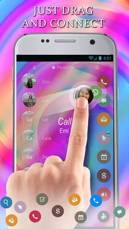 Play Colorful Glass ContactsDialer