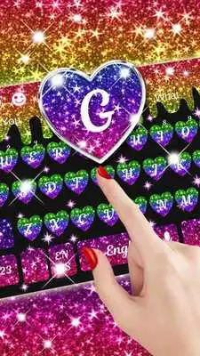Play Colorful Glitter Heart keyboard