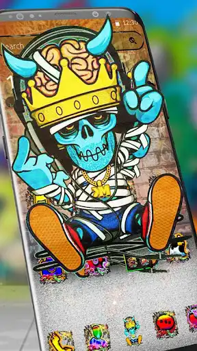 Play Colorful graffiti cool theme  and enjoy Colorful graffiti cool theme with UptoPlay