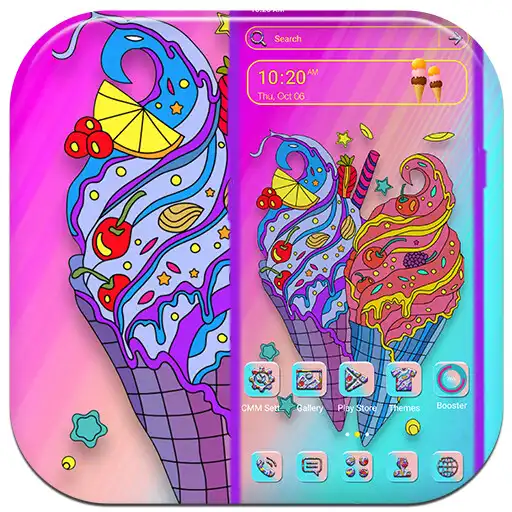 Play Colorful Ice Cream Cones Theme APK